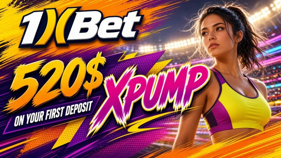 1XBET promo code XPUMP gets you a $520 welcome bonus on your first deposit when entered at registration